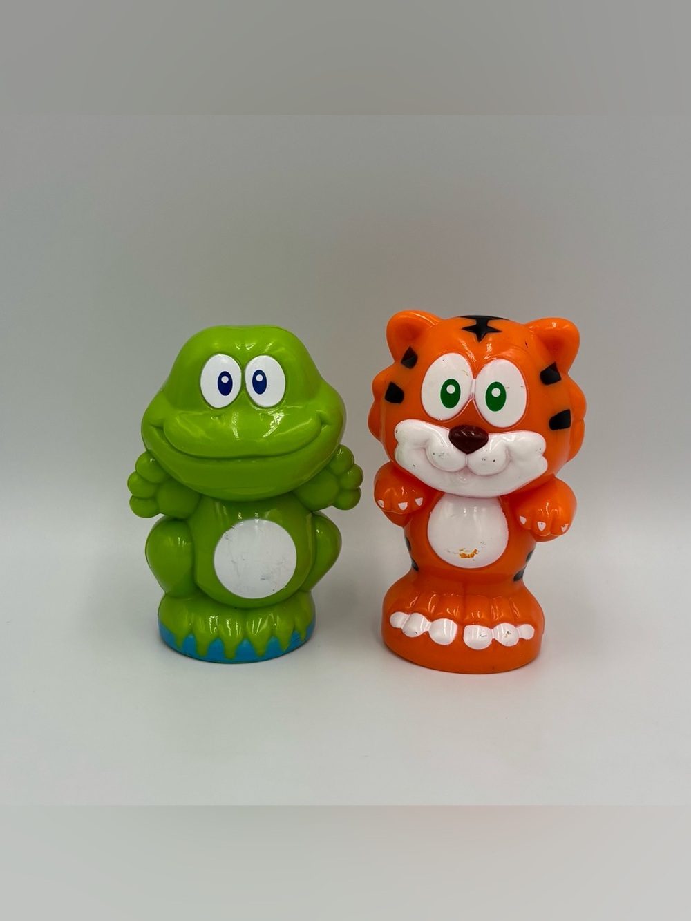 RARE Vintage Y2K Vtech Smartville Alphabet Train Frog + Tiger Toy Lot Zoo
